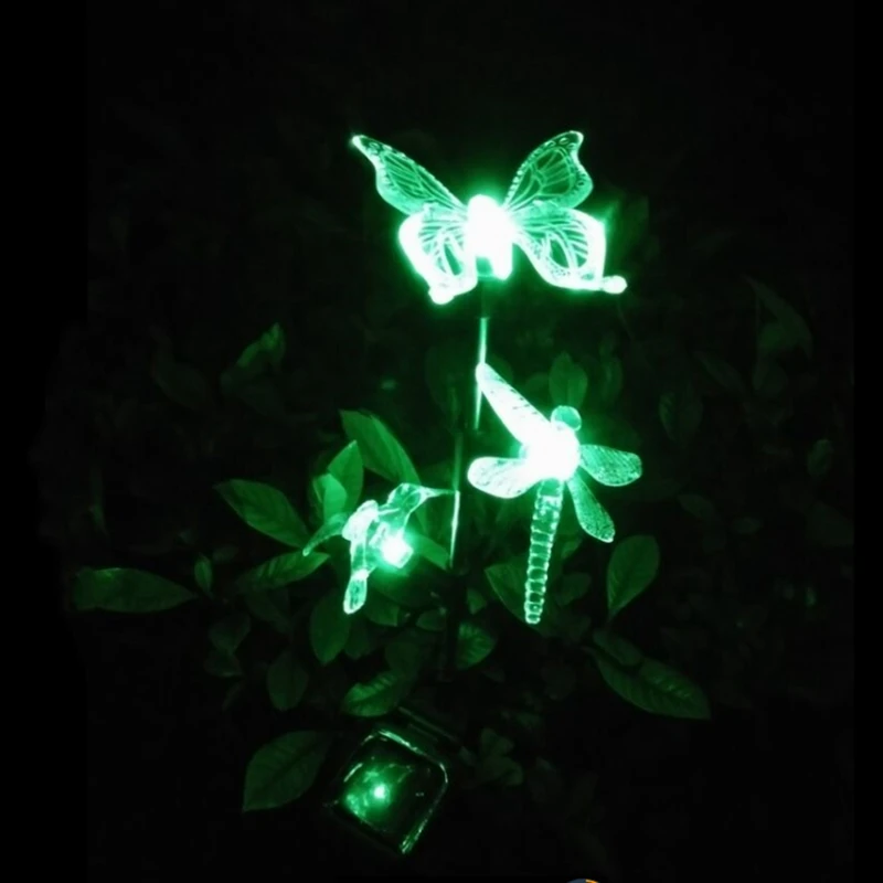 

LED Solar Colorful Garden Light Outdoor Simulated Butterfly Bird Lawn Light Christmas Decorations For Home
