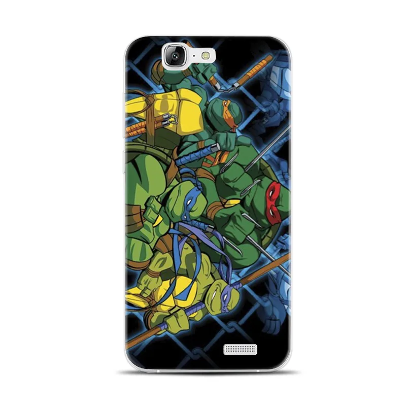 H162 Ninja Turtles Transparent Hard Thin Skin Case Cover For Huawei P8 P9 P10 Lite Plus 2017 Honor 8 9 6X |