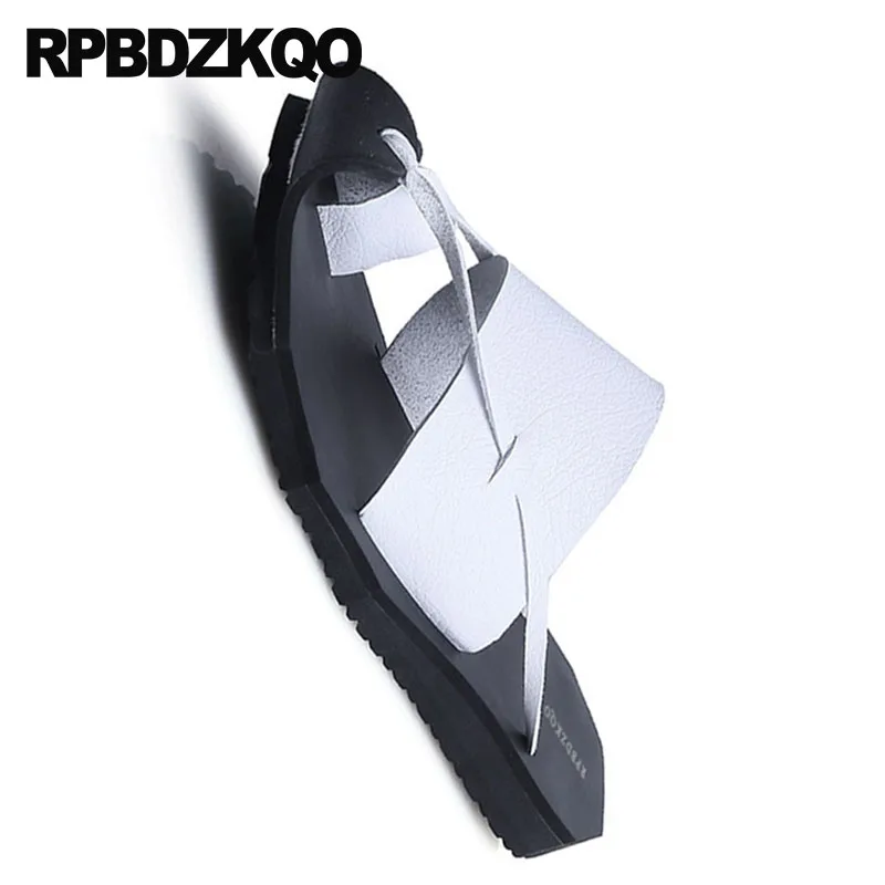 Шлепанцы мужские водонепроницаемые дышащие сандалии на плоской подошве с