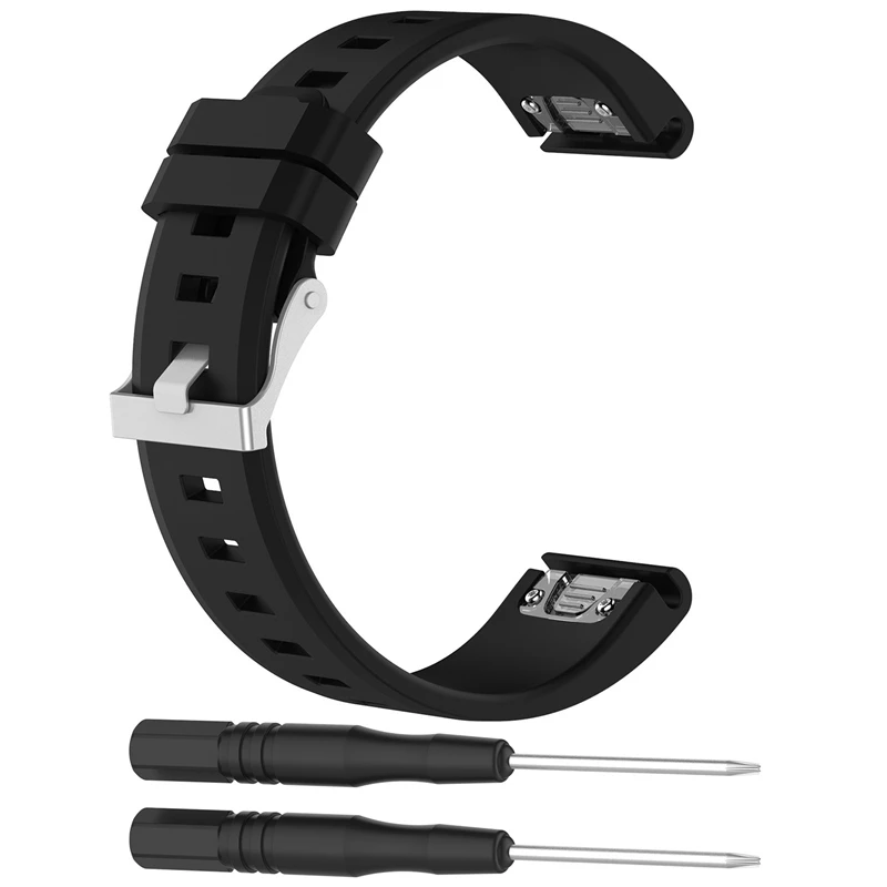 Bemorcabo 26 мм 22 спортивный силиконовый ремешок для наручных часов Garmin Fenix 5X/3/3