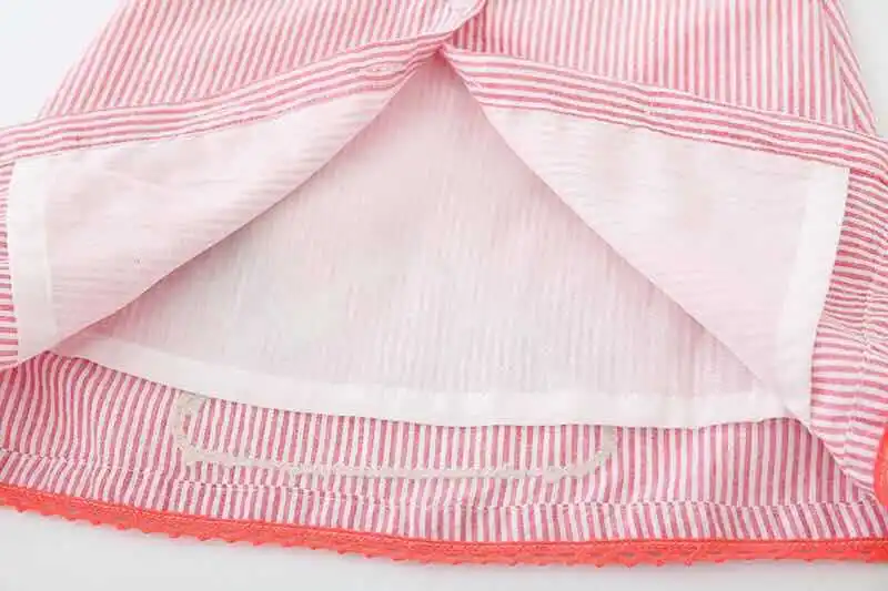 2019 Spring Summer Girls Sleeveless Dress Flaky Clouds Pinstripe Rainbow Single A -line Dresses Young Clothing | Детская одежда и