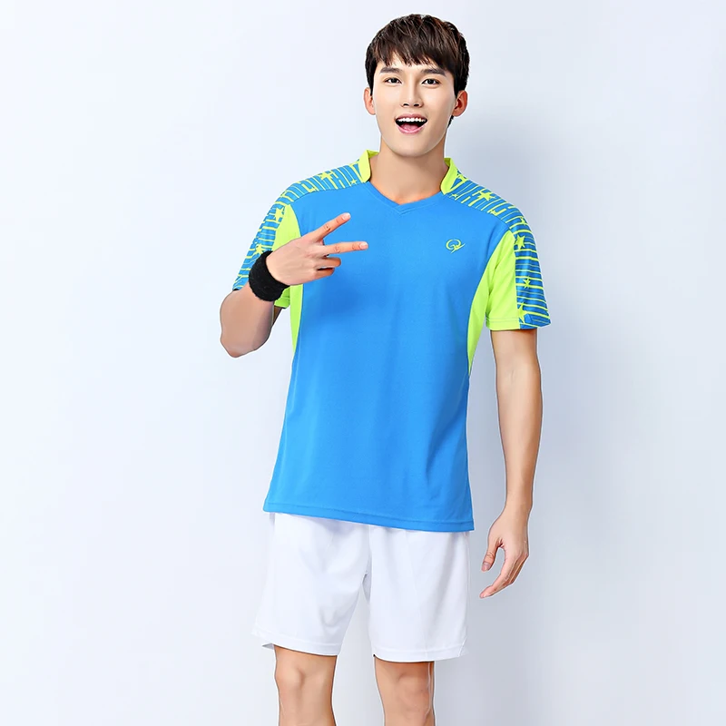 Новое Прибытие Мужчины Бейсбол Футболки Шорты Set Top Качество Мягкой Теннис