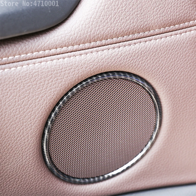 4 шт. хромированные кольца из углеродного волокна для BMW X5 F15 2014-2018 X6 F16 2015-2018 |