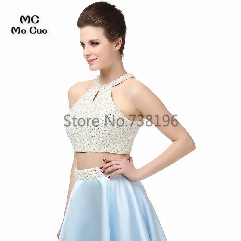 Платье из двух частей 2017 новое платье на бретельках для выпускного вечера