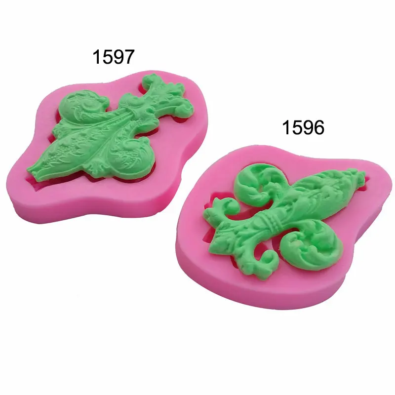 Классическая барочная винтажная форма цветы силиконовая для украшения торта