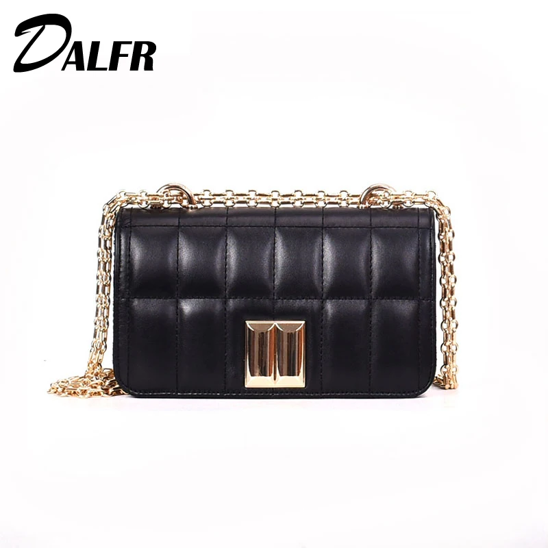 DALFR из искусственной кожи для женщин сумки плед Роскошные курьерские Сумки