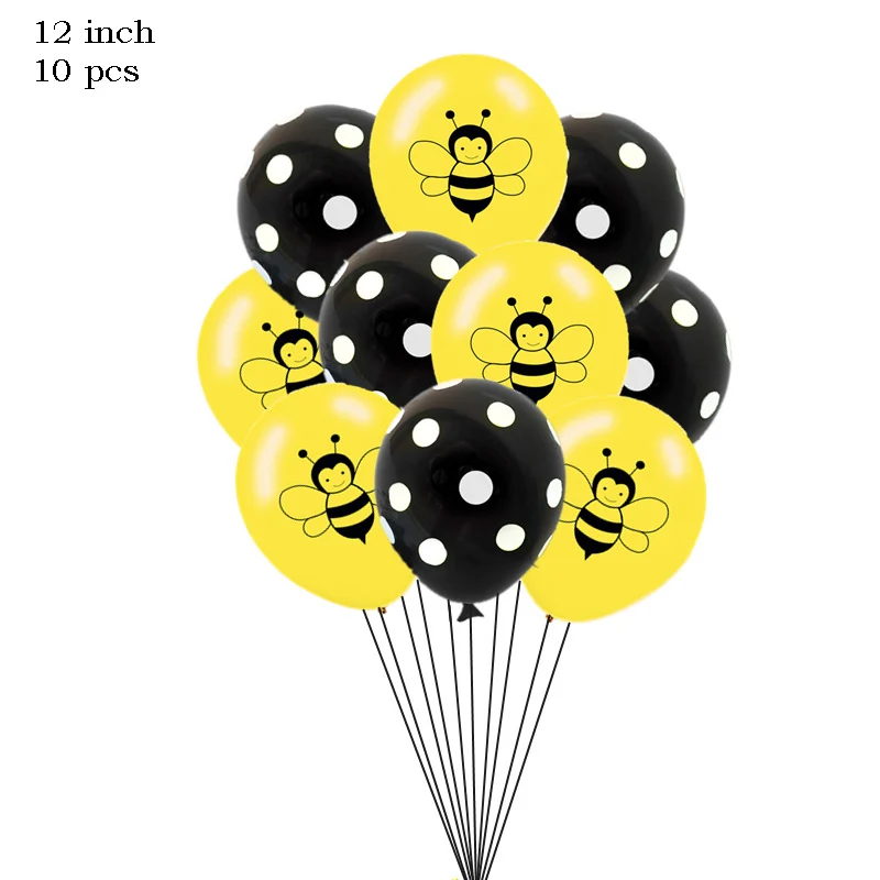 Leeiu 12 дюймов мультфильм животных пчела латексные шары Baby Shower детский день