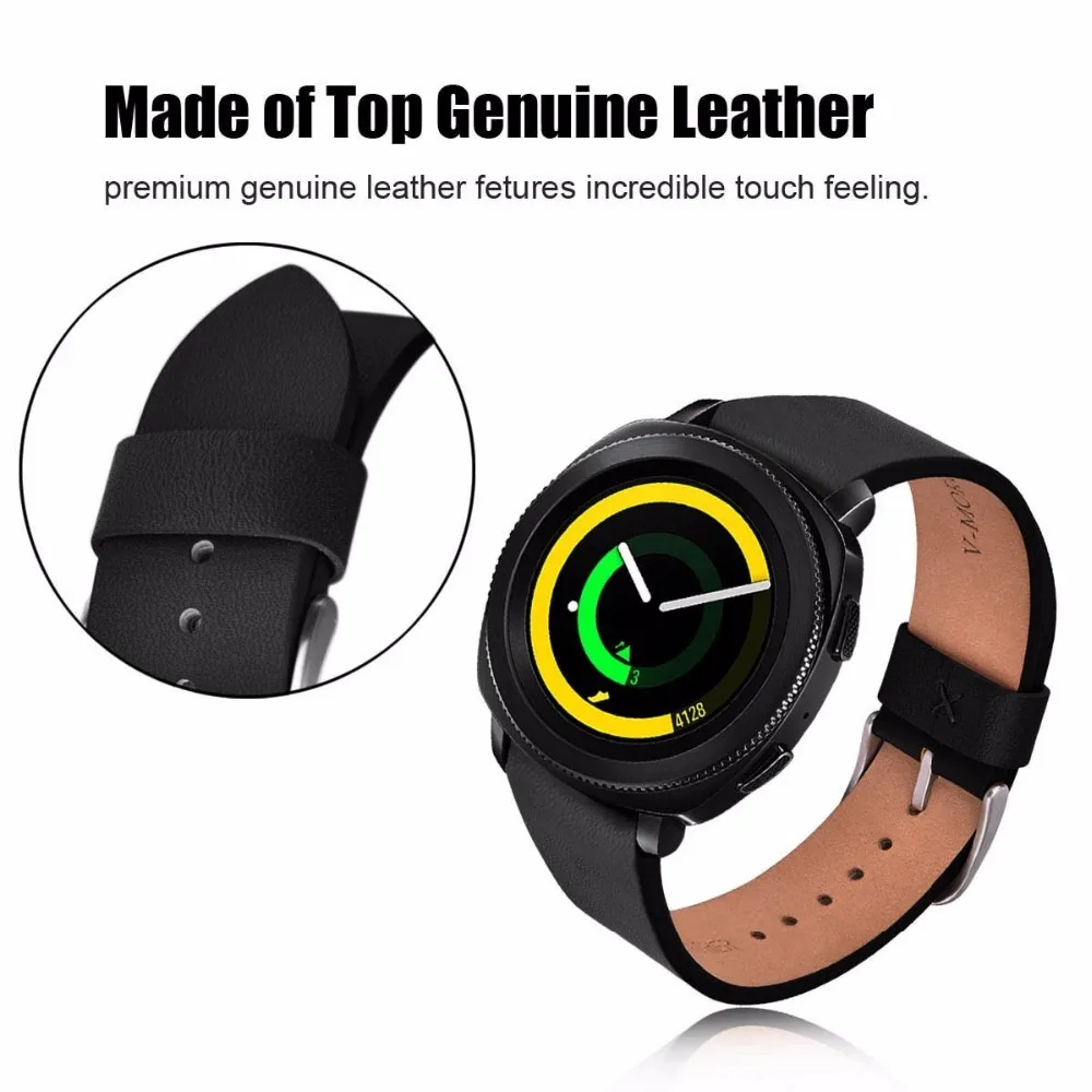 V moro 2018 новый спортивный браслет для samsung gear спортивные браслеты из мягкой кожи SM