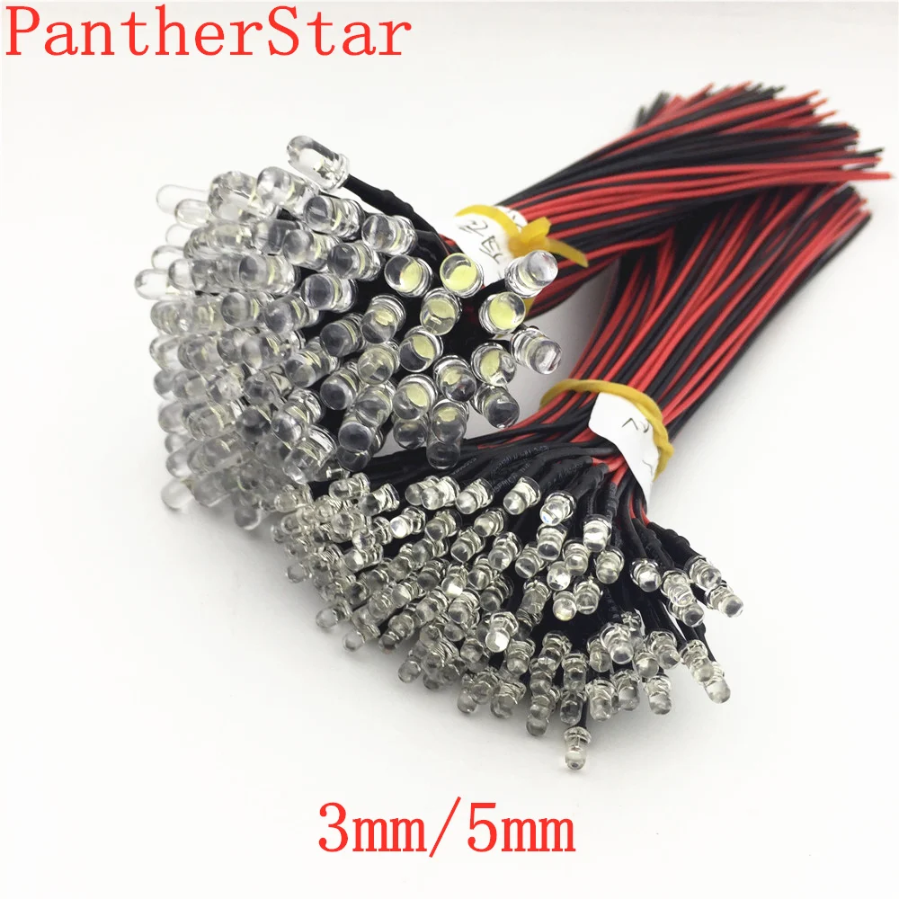 100 шт DC5V/12 V/24 V дополнительно 3 мм/5 мм/10 мм красный/синий/зеленый/белый/желтый цвет 20