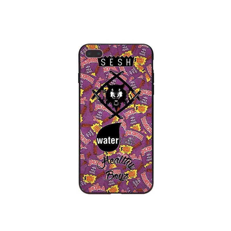 Backwoods сигары черный мягкий чехол для телефона с изображением цветов iPhone 7 8 6 6S Plus X