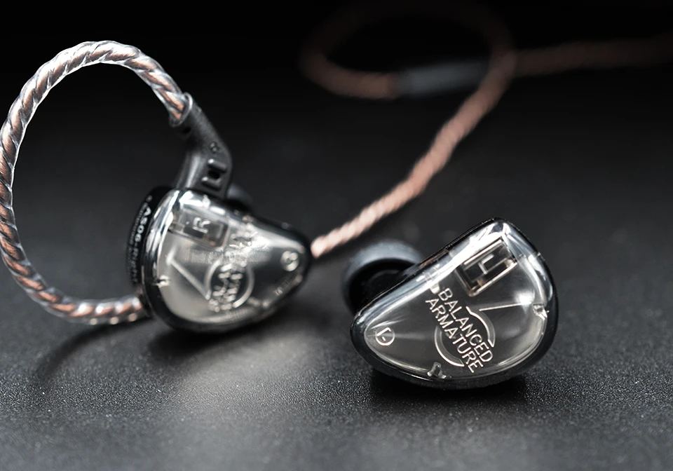 KZ AS06 наушники 3BA с сбалансированным арматурным драйвером HIFI наушники с басами в ухо монитор Спортивная гарнитура наушники с шумоподавлением зеленые