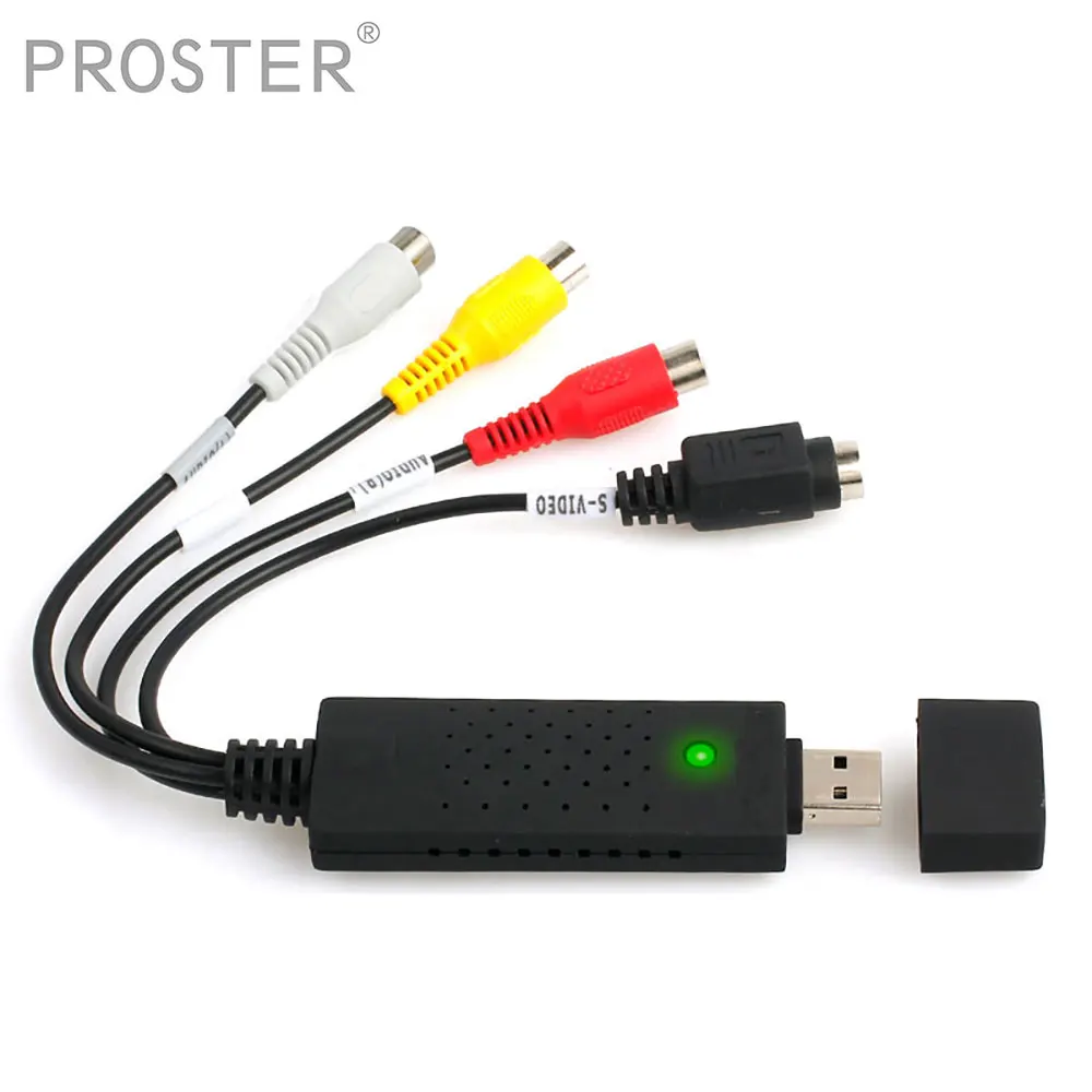 Конвертер видеосигнала prodd USB VHS на DVD 2 0 адаптер видеозахвата для ПК ТВ аудио DVR