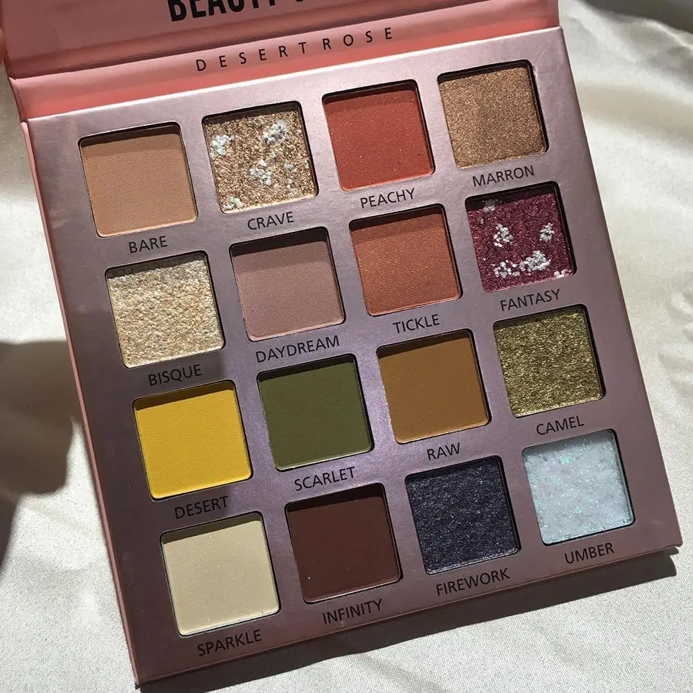 Newest Super Charming Eye Shadow 16 Colors Eyeshadow Palette Bling Glitter Daliy Make Up Cosmetic |