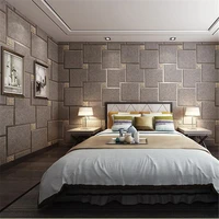 beibehang papel de parede three dimensional brick marble deerskin wallpaper modern lattice living room tv background wall paper