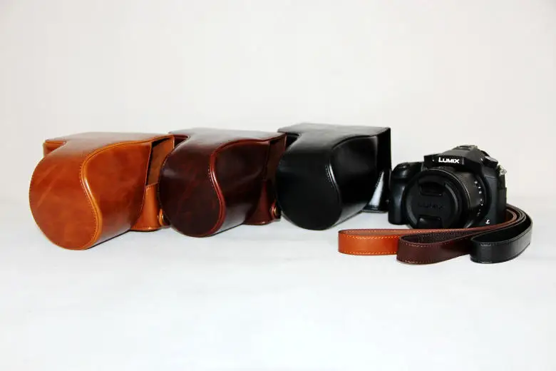 Новый чехол для камеры из искусственной кожи Panasonic Lumix DMC FZ1000 с ремешком 3 цвета|camera