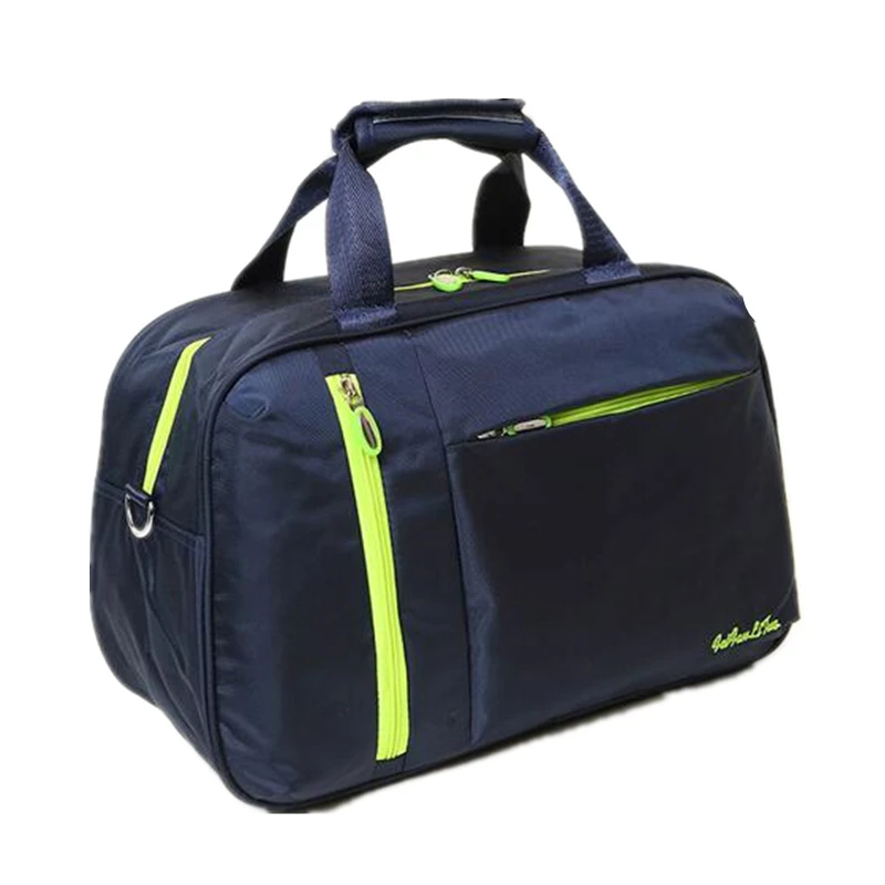 New Nylon Women Gym Fitness Sports Bag Shoulder Crossbody Bag Multi-use Traveling Storage Handbag For Men Fitness Sports Bag - Цвет: Dblu Small