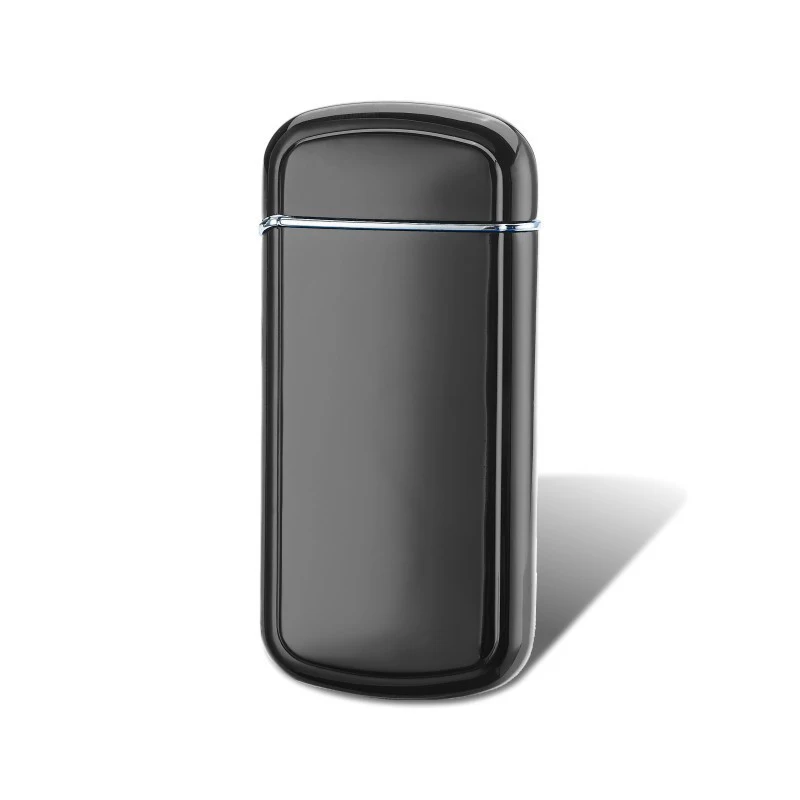 USB перезаряжаемая Зажигалка ультра-тонкий металлический корпус 3D зажигалки с