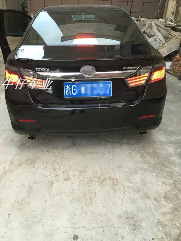 Doxa автомобильный Стайлинг для Toyota Camry V50 задний светильник s 2012- Camry светодиодный задний светильник Aurion задний фонарь DRL+ тормоз+ Парк+ сигнал