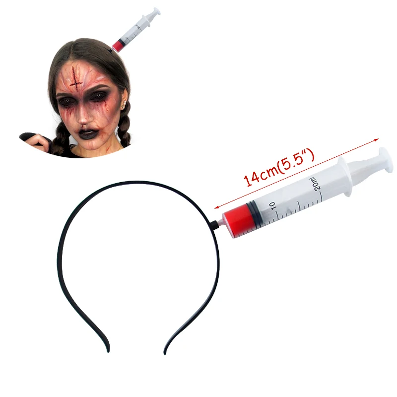 1pcs Horror Bloody Knife Headband Halloween Cosplay Prank Hairband Halloween Party Decoration Costume Fancy Dress Party Props