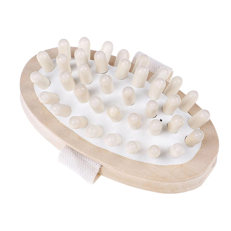 

1PC Cellulite Reduction Hand-held Natural Wooden Body Brush Massager Relieve Tense Muscles
