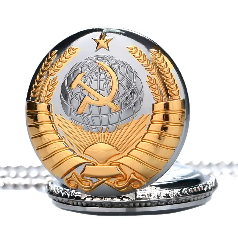 Cool Серебряный и Золотой советские часы Союз Комсомольский значок серп молот