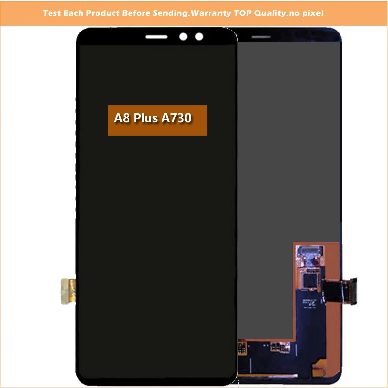 6,0 '' Супер AMOLED lcd s Дисплей для SAMSUNG A8 A8+ A730 A8 plus A730F ЖК-экран дигитайзер сенсорная сборка