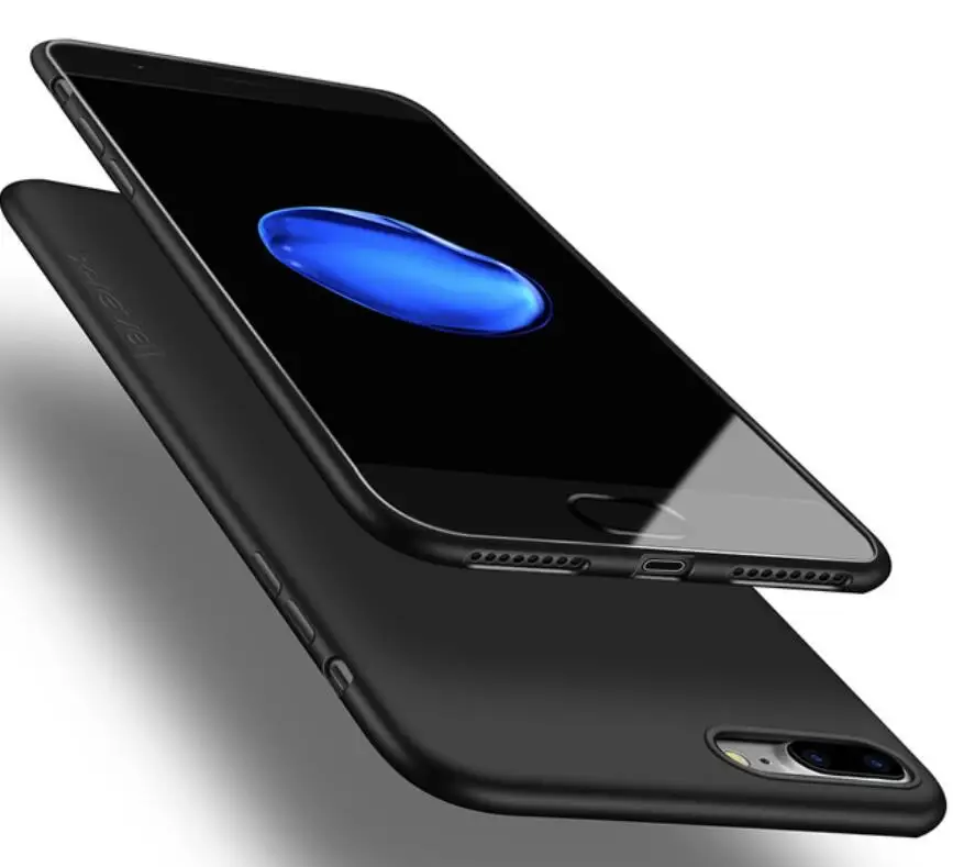 X-Level Силиконовый ТПУ чехол для телефона для iPhone X XS XR XS MAX 7 8 Plus ультратонкий 360 Защитный задний Чехол для iPhone 6 6S Plus SE - Цвет: Черный