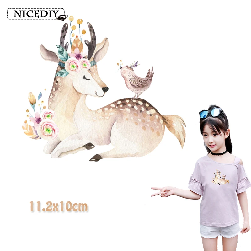 Nicediy утюжок для переноски футболки милые нашивки кролик тепловая передача