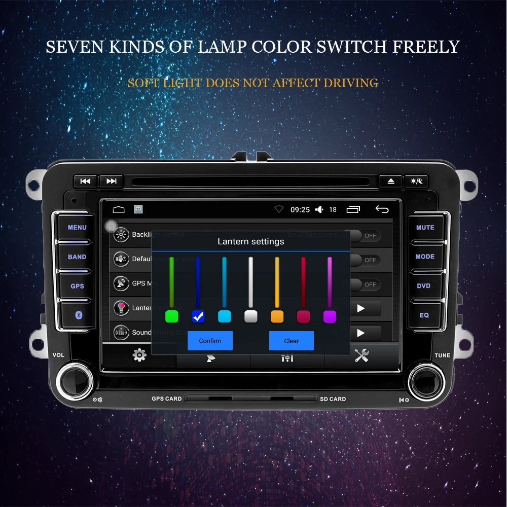 AMPrime 7 &quot2din автомобильный DVD GPS Радио стерео плеер для Volkswagen VW golf 6 passat b6 B7