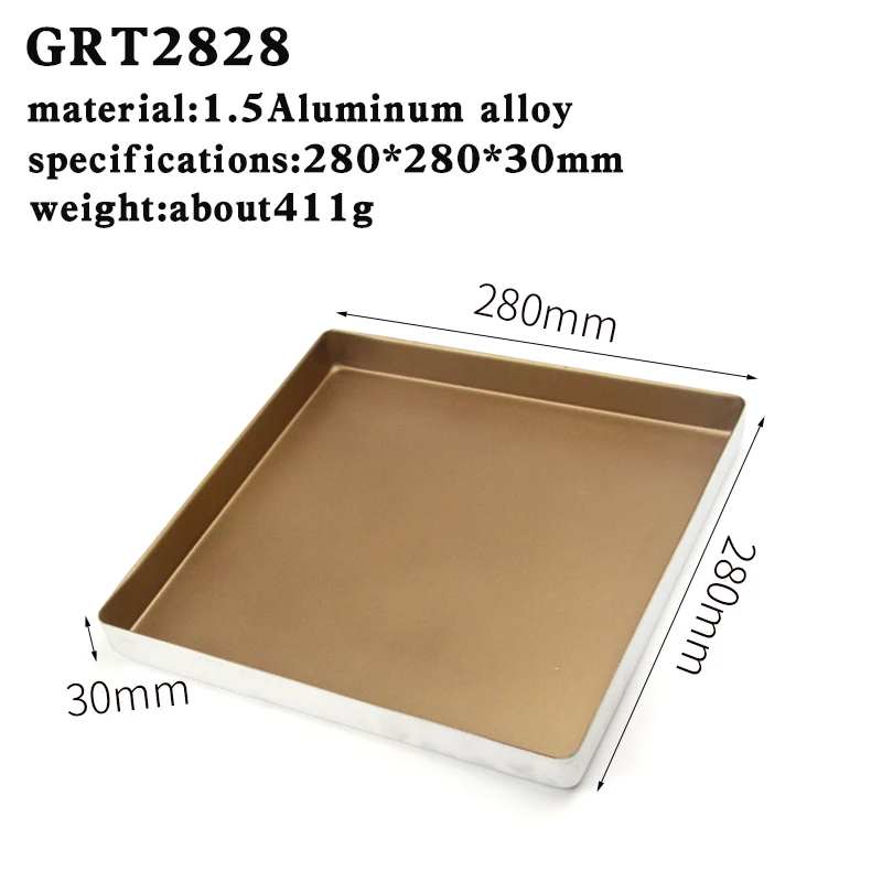 Non Stick Golden Color Cookies Baking Tray Teflon Coating Aluminium Alloy Sheet Pan Bakeware Tool Oven |