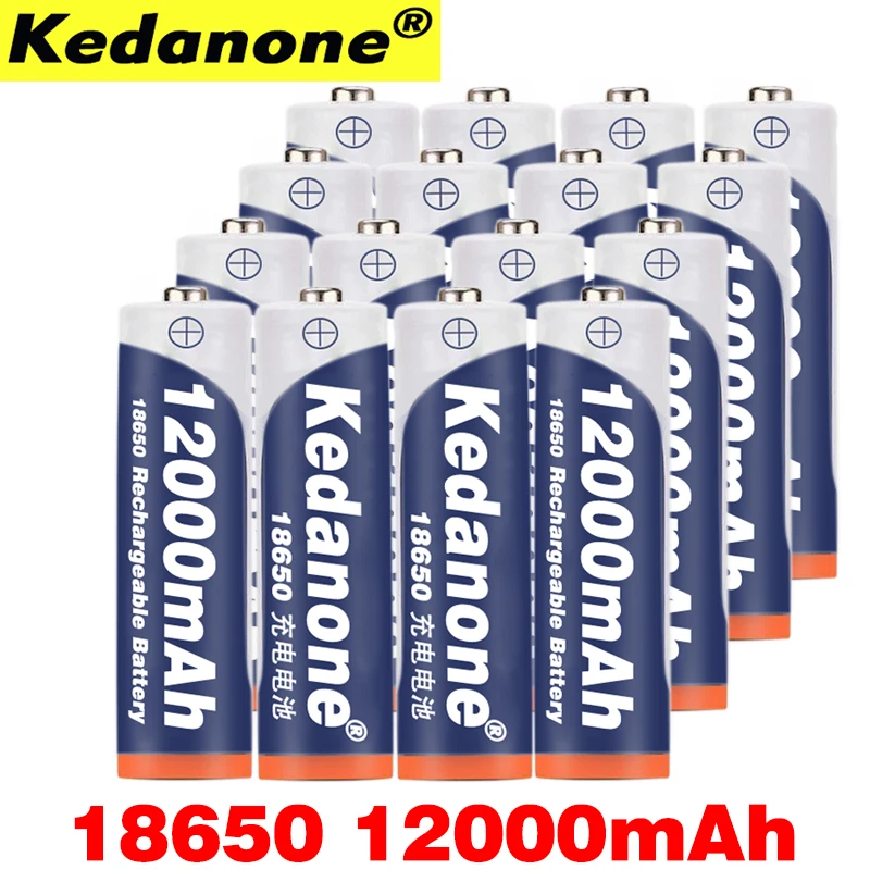 2 ~ 10 шт 18650 перезаряжаемая батарея 3 7 V 12000mAh емкость литий ионная аккумуляторная