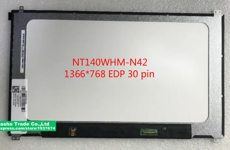 14 &quotЖК экран NT140WHM N42 для Dell Latitude E7480 DP/N 0YPGW5 YPGW5 30 Pin HD1366X768 матовая панель|ЖК-экран