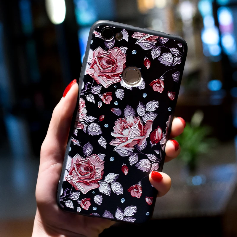 Чехол для Huawei P10 Lite P20 P9 P8 2017 Honor 6X 7X 9 Nova 2 3E Plus рельефные 3D Мягкие Чехлы из ТПУ чехол с