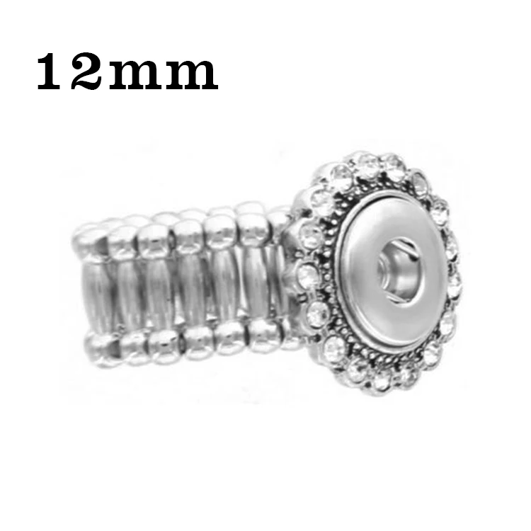 

XH322 New Free Shipping snap button Rings Elastic Design (fit 12mm snaps )