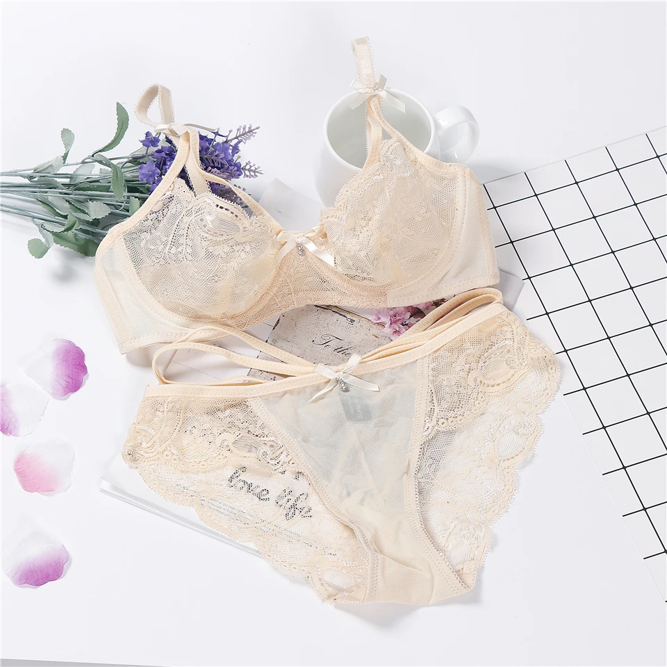 Нижнее белье reggiseno прозрачный комплект нижнего белья женское нижнее