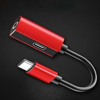 2 in 1 type c audio aux cable earphone charge converter usb c to 3 5 mm headphone jack adapter for huaweixiaomi mi9 samsung