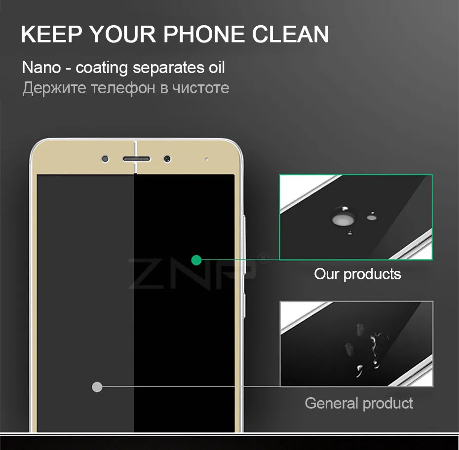 ZNP закаленное стекло для Xiaomi Redmi 4 4 Pro 4X4 Prime Redmi Note 4 Pro Note 4X защитная пленка на весь экран