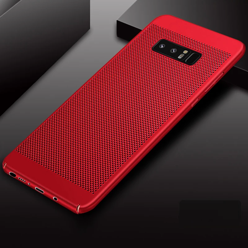 YueTuo luxury hard plastic radiating battery back cases etui coque cover case for samsung galaxy note 8 note8 phone accessories | Мобильные