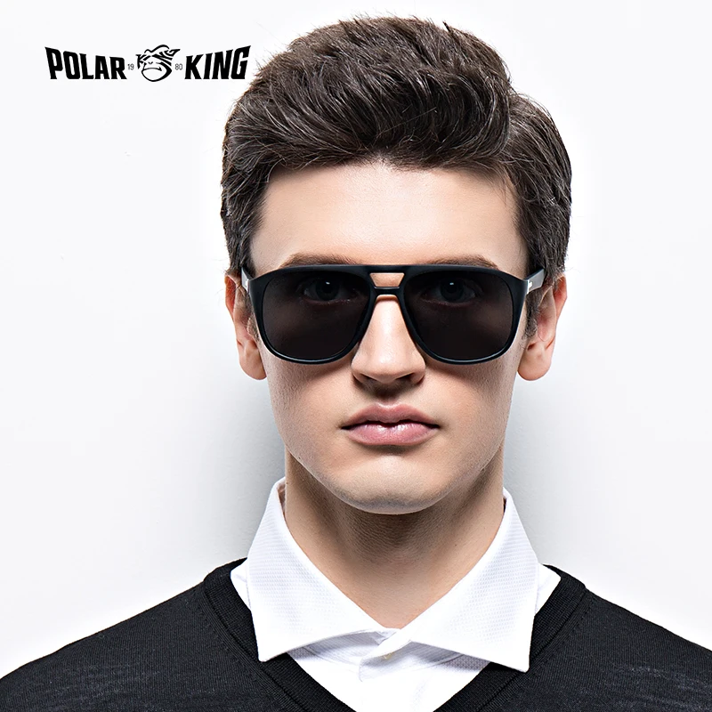 POLARKING Марка Vintage Поляризованные Мужские Солнцезащитные Очки Для Вождения Площади