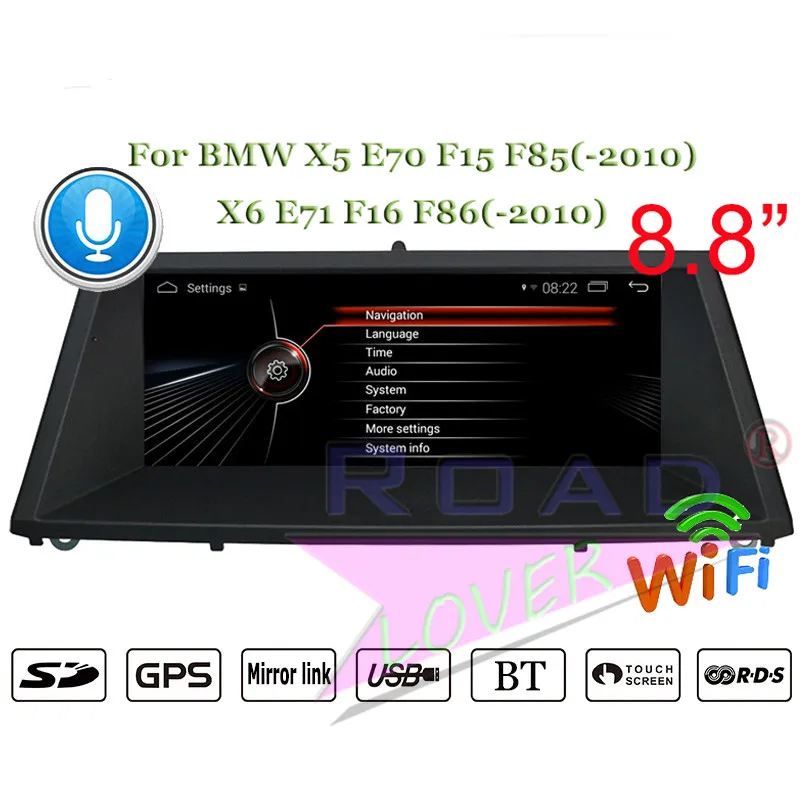 Roadlover Android 7 1 автомобильный радиоплеер для BMW X5 E70 F15 F85 X6 E71 F16 F86 (-2010) Стерео GPS