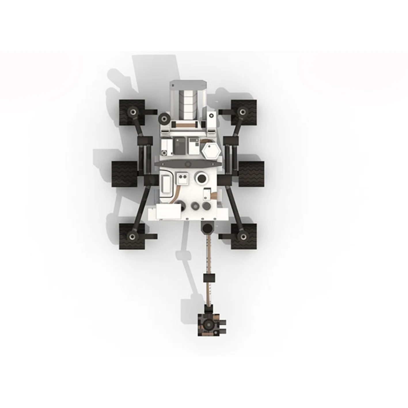 Бумажная ручная работа любопытство Исследование Марса Rover бумажная модель