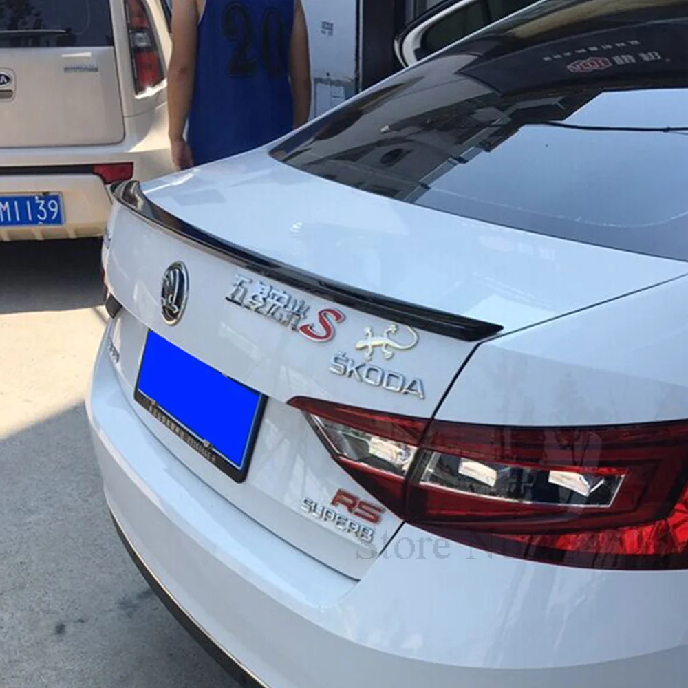 Для Skoda Superb Спойлер ABS пластиковый Неокрашенный праймер задний Багажник крыло задний спойлер украшение авто аксессуары