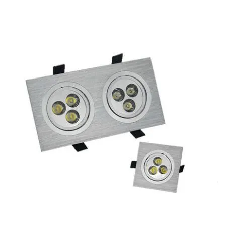 10 шт. светодио дный светильники 6 Вт 12 20 110 V 220 потолок затемнения Downlight cree лампы