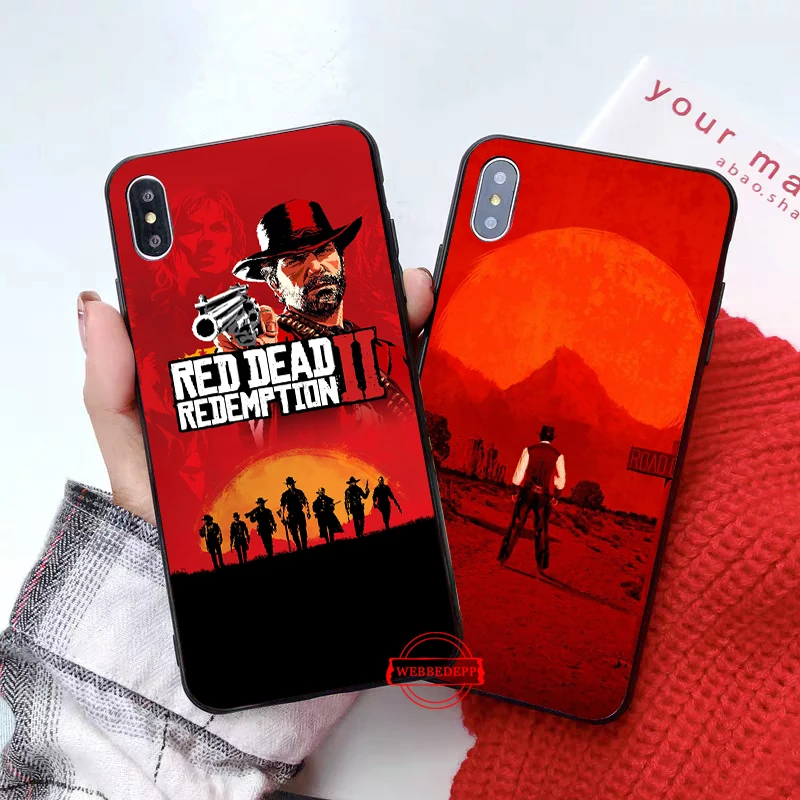 WEBBEDEPP Горячий красный мертвый выкуп 2 Силиконовый мягкий чехол для iPhone 5 SE 5S 6 6S Plus 7