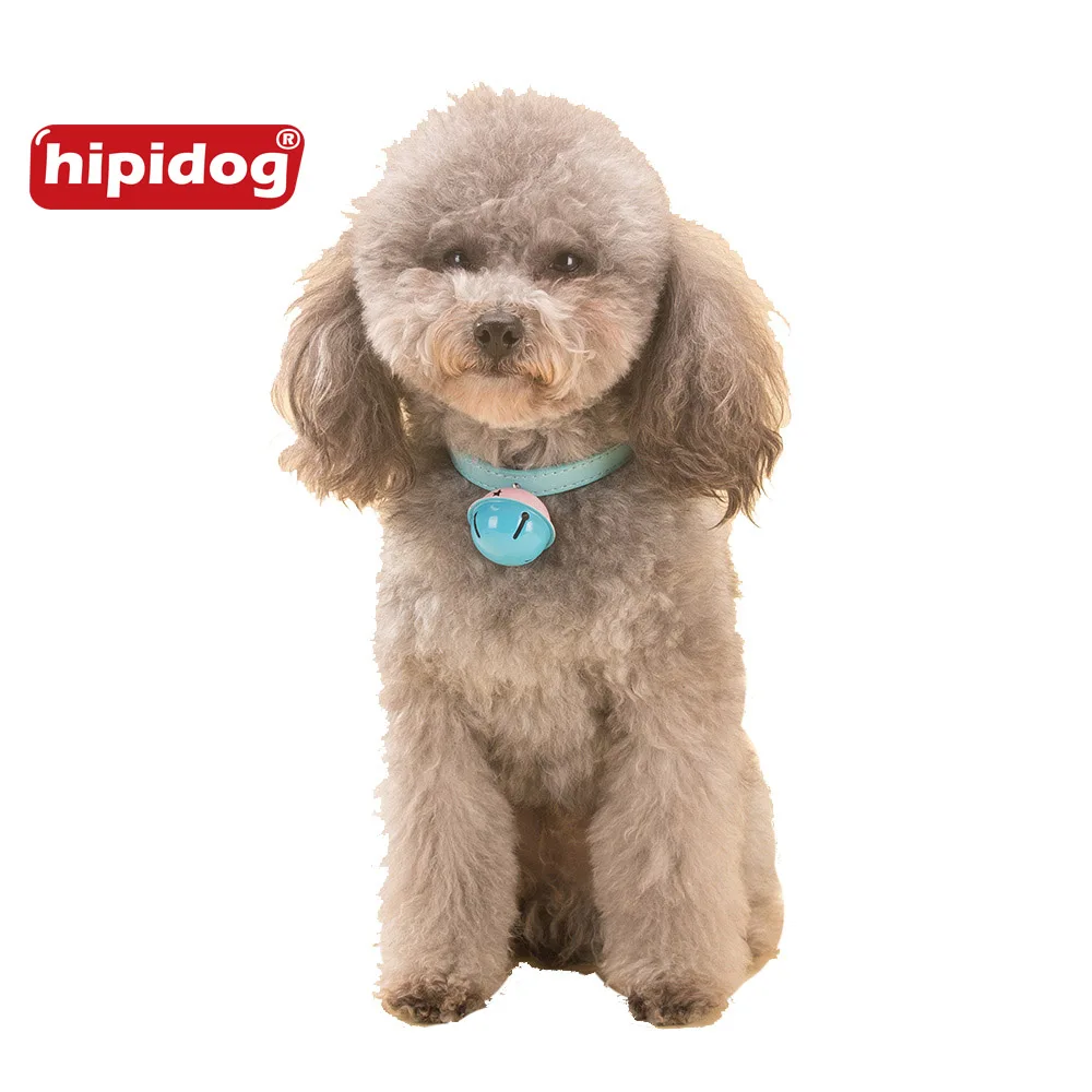 Hipidog собака кошка воротник с расклешенными кожа основной Карамельный цвет