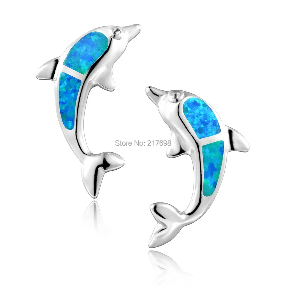 Женские серьги пусеты DORMITH из серебра 925 пробы с опалом|zirconia stud earring|opal earringsopal silver