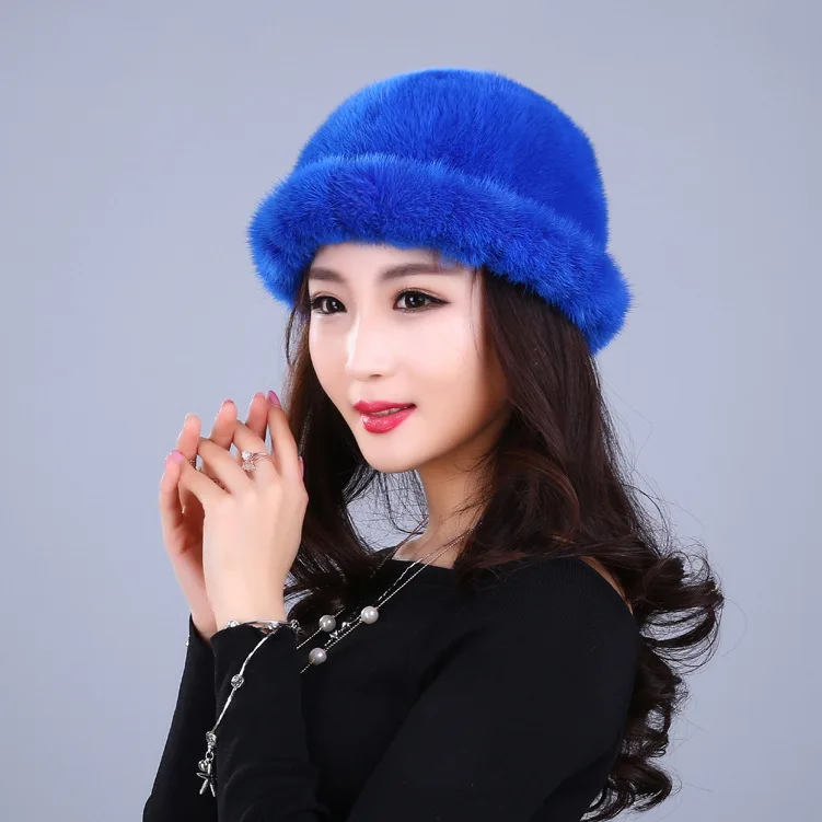 Mink Hat Ladies' autumn and winter mink hat warm dome MZ31 | Аксессуары для одежды