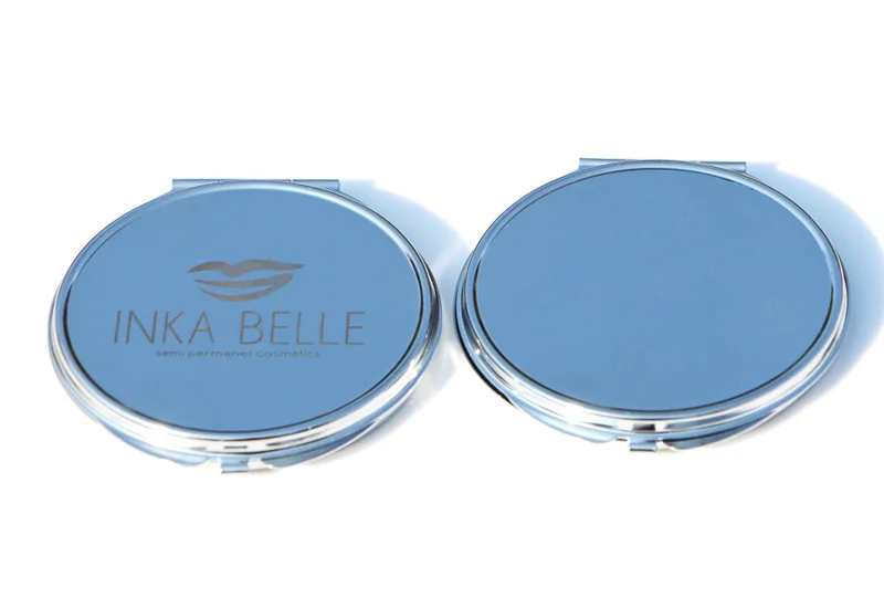 Персонализированные компактное зеркало довольно дамы сумочку зеркала + красный