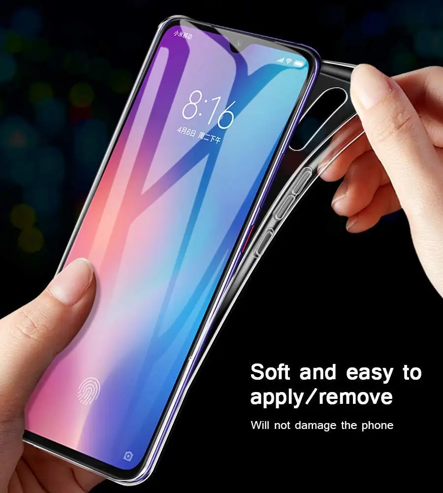 Мягкий ТПУ чехол для Xiaomi mi 9/mi 9 SE прозрачная задняя крышка прозрачные чехлы для телефона камера защитная mi 9 глобальная версия mi 9SE