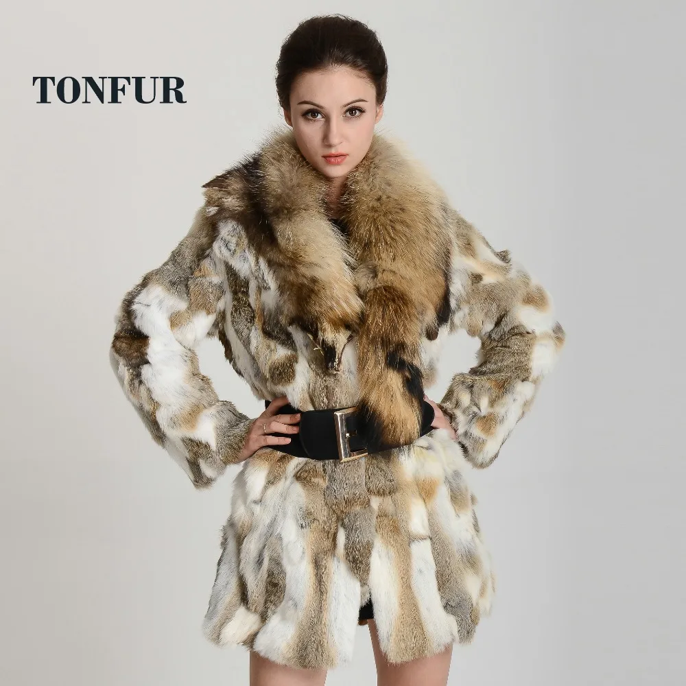 Новинка 2019 длинное пальто с роскошным натуральным мехом енота бесплатная
